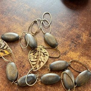 Statement long necklace